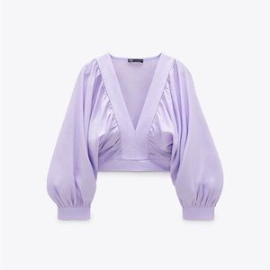 Zara crop top zara 9878 / 165 / 612 Lila